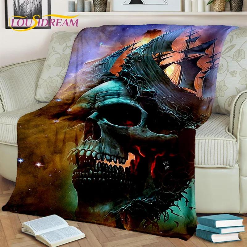 3D Pirate Ship Boat,Sailboat,Barque Blanket,Soft Throw Blanket for Home Bedroom Bed Sofa Picnic Travel Office Cover Blanket Kids