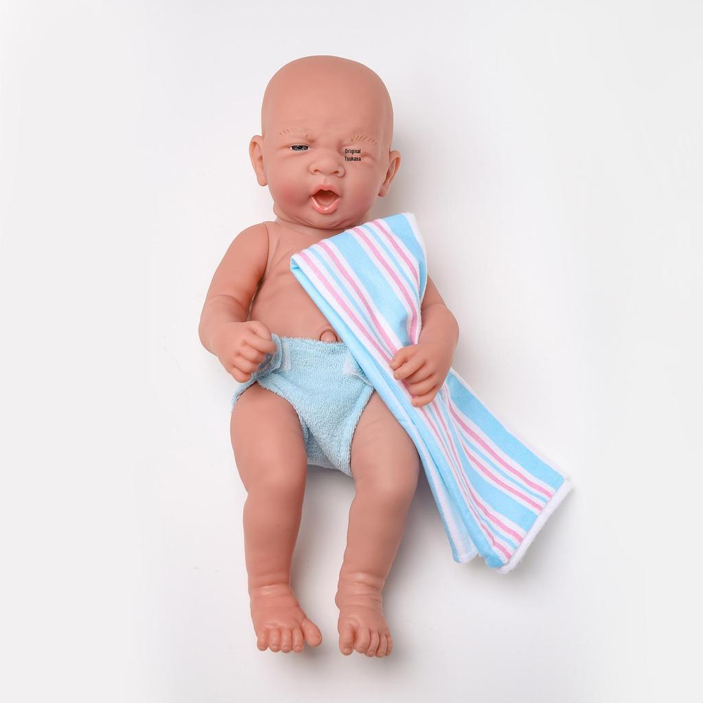 35cm Crying Silicone Reborn Baby Doll with Multiple Expressions - Realistic Children's Toy Gift