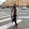 Coat women's autumn and winter European and American short fox hair big fur collar jacket