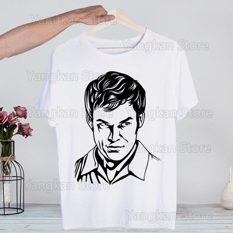 Dexter Morgan Tshirts Men Fashion Summer t-shirts Tshirt Hip Hop Girl Top Tees streetwear Harajuku Funny