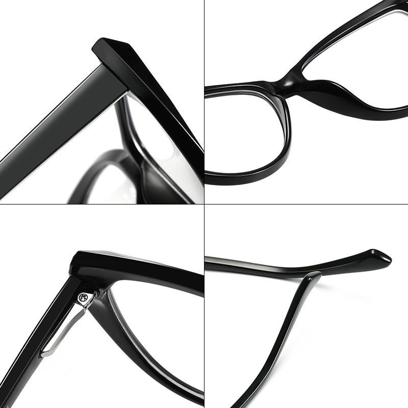0 -0.5 -0.75 To -6.0 Minus Degree Blue Light Blocking Cat Eye Prescription Spectacles Women Men Student Short-Sight Eyewear