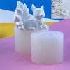 Nine Tails Foxes Silicone Molds DIY Epoxy Resin Molds Table Ornament Mould Candle Plaster Making Tool Easy to Clean