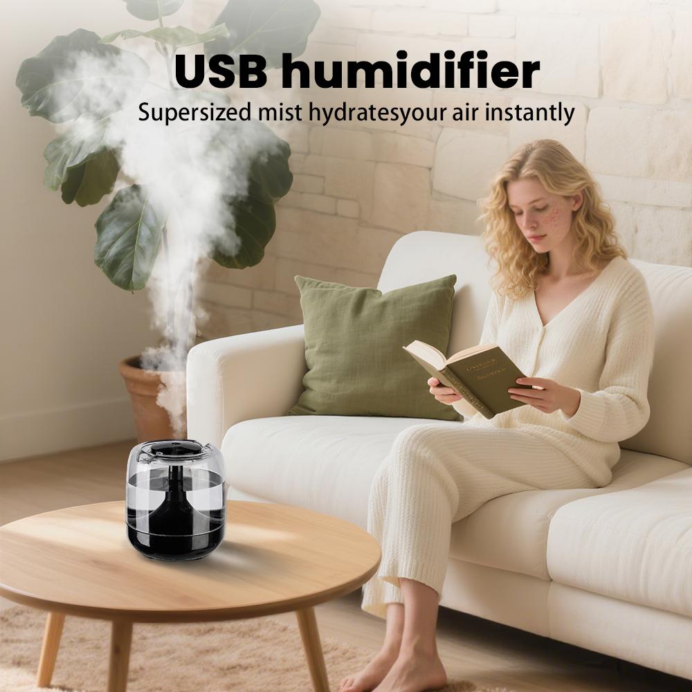 Colorful humidifier mini big spray mute humidifier indoor office portable small night light bedroom air humidifier