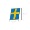 Rear Badge Sticker, Swedish Flag, Luggage Sticker, Metal Car Sticker for VOLVO S90 XC90 V90 EM90 XC70 S80 S40 XC60 S60 V60 XC40 T6
