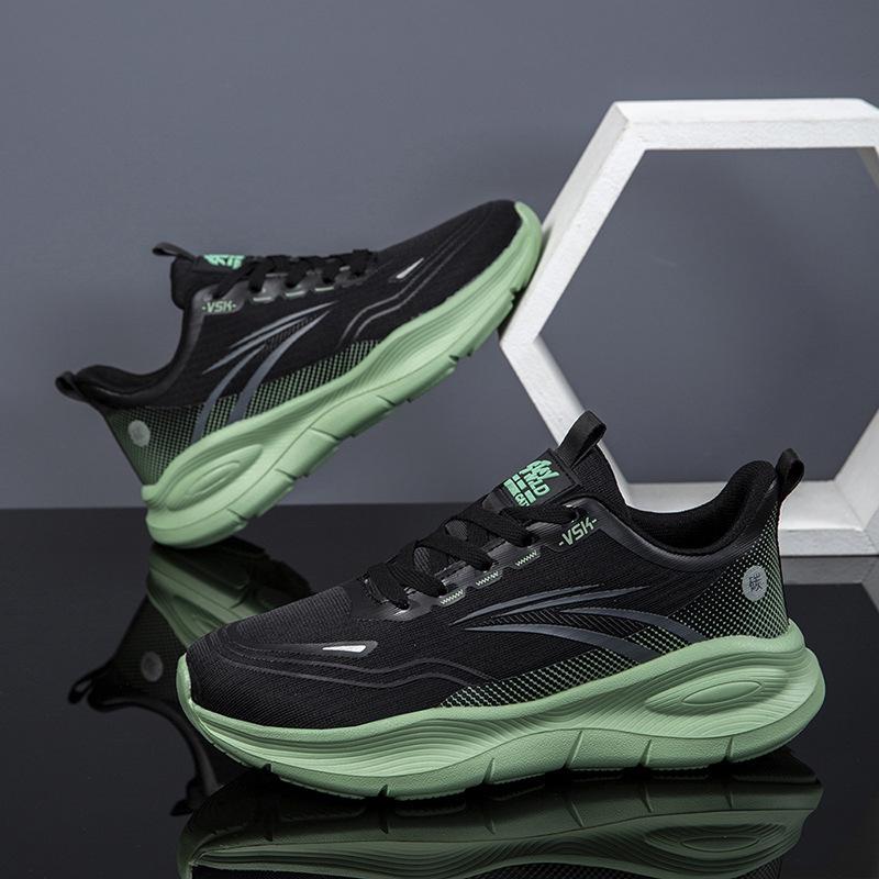 Męskie Wodoodporne Oddychające Sneakersy z Siateczki w Dużych Rozmiarach - Lekkie i Amortyzujące Wstrząsy Buty do Biegania Casual z Miękką Podeszwą.