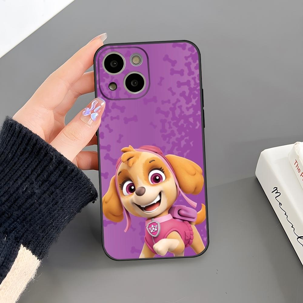 Cartoon Paws P-Patrols Phone Case For Iphone 16 Plus 15 14 Pro Max 13 Mini 11 12 Xr X Xs 6 7 8 SE Plus Back Cover