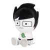 Lindo Peluche de John Egbert de Homestuck Lindo Personaje Sentado Muñeco Relleno Felpa Suave con Estampado de Fantasma Verde Decoración para Sofá del Hogar Regalo para Fans de Juegos y Cómics