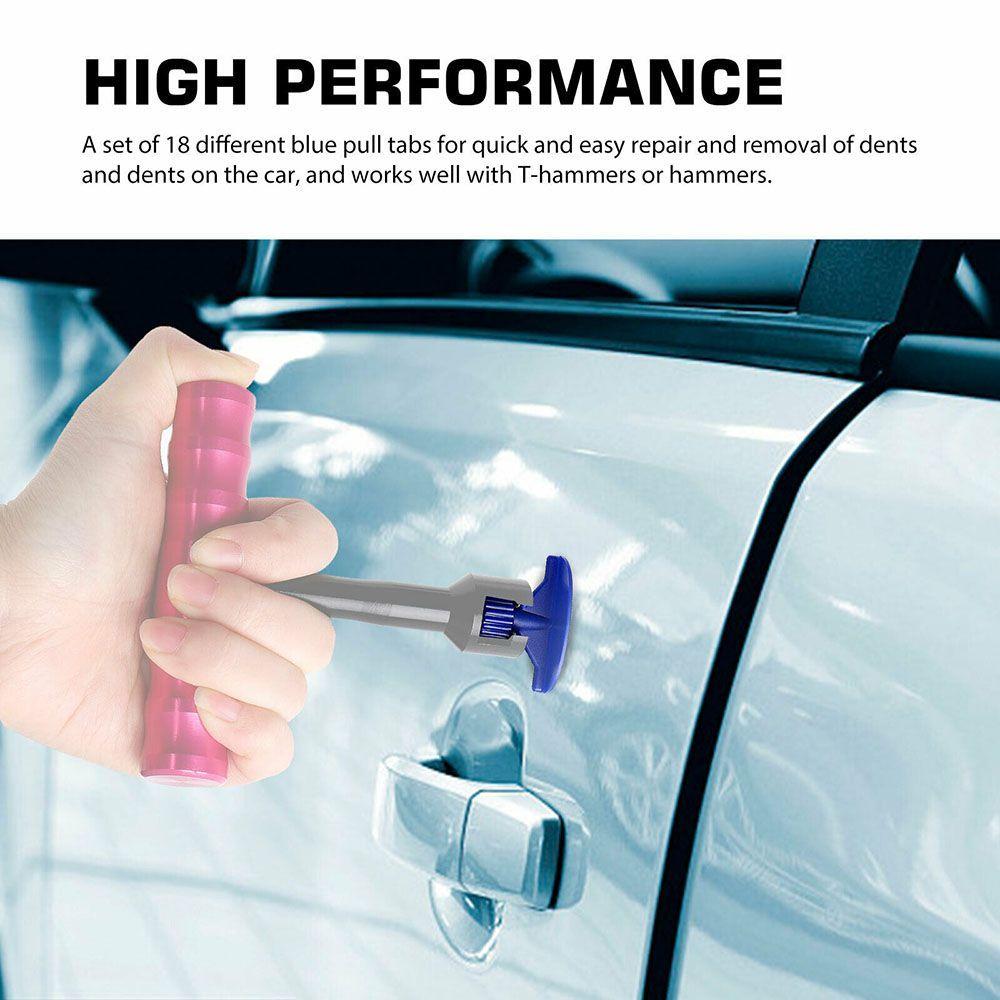 18Pcs/Set Car Dent Repair Tool Lifter Puller Repair Gasket Auto Body Tools For Reparing Useful Convenient Practical High Qaulity