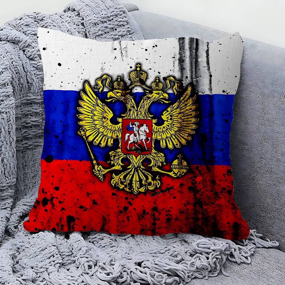 R-Russian Flag Cushion Cover Pillow Cover Decor Pillowcase Printed Cushion Case For Couch