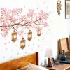 Lotus Mandala with Vintage Stars and Moon Wall Sticker Self-Adhesive Removable for Bedroom Living Room Entryway Home Decor