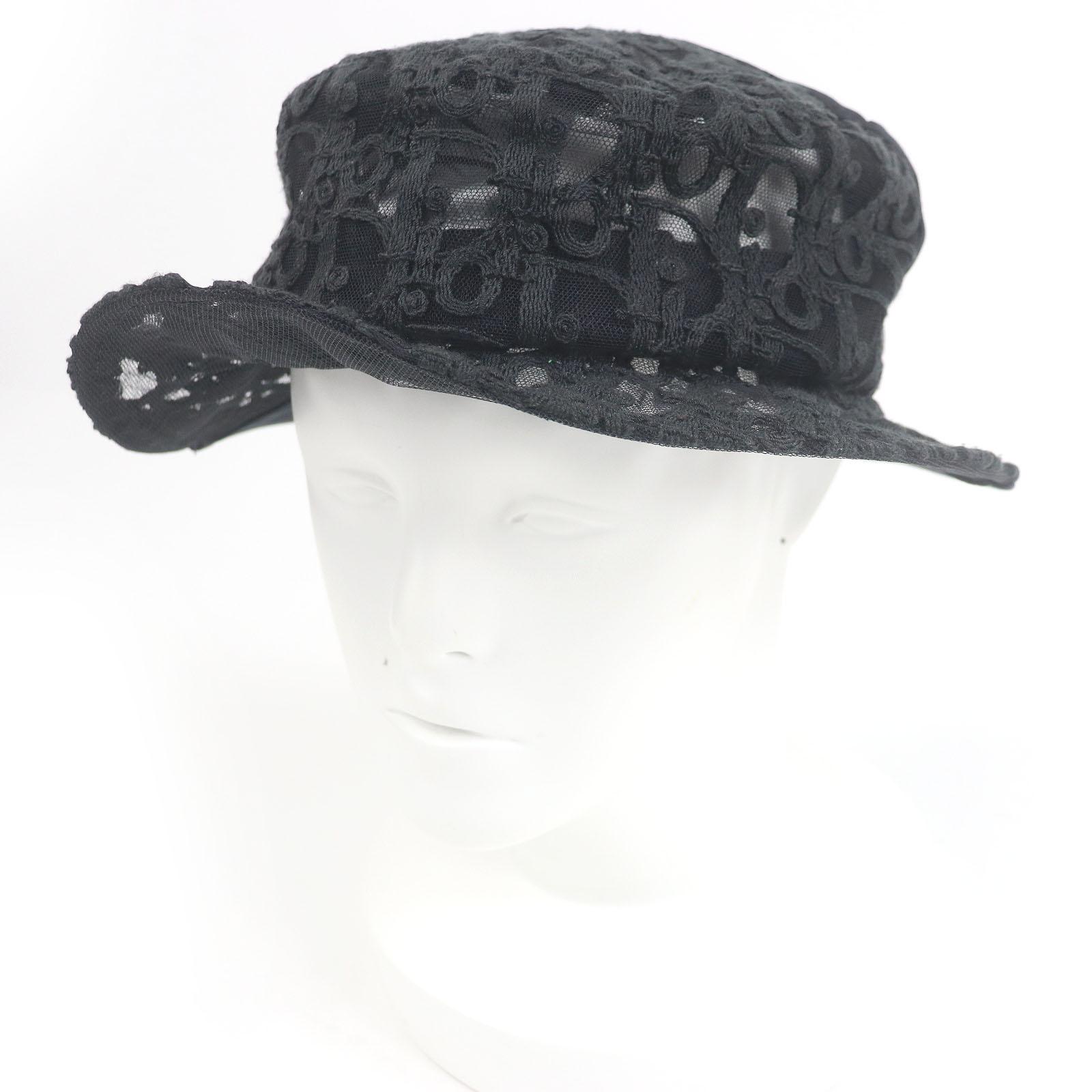 

Pristine DIOR hat Oblique embroidery black cotton M 283C904A4451 Used