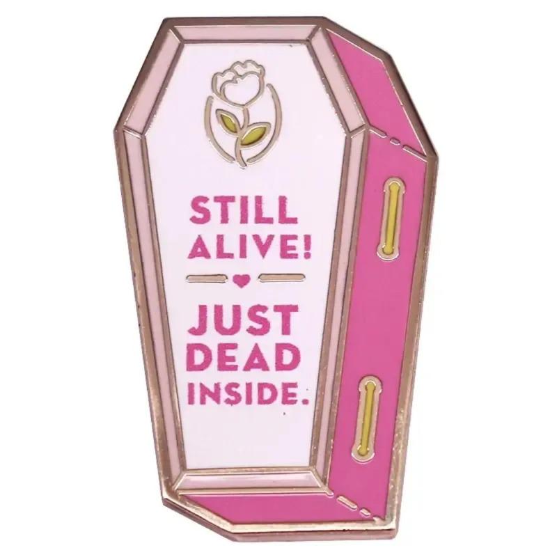 Fun Fun Quotes Alloy Brooch Cartoon Brooch Badge Metal Backpack Sweater Accessories Gifts Spot Wholesale
