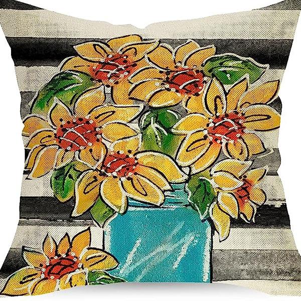 New Creative Cartoon Farmhouse Cow Animal Pillow Case Home Decoration Living Room Car Cushion