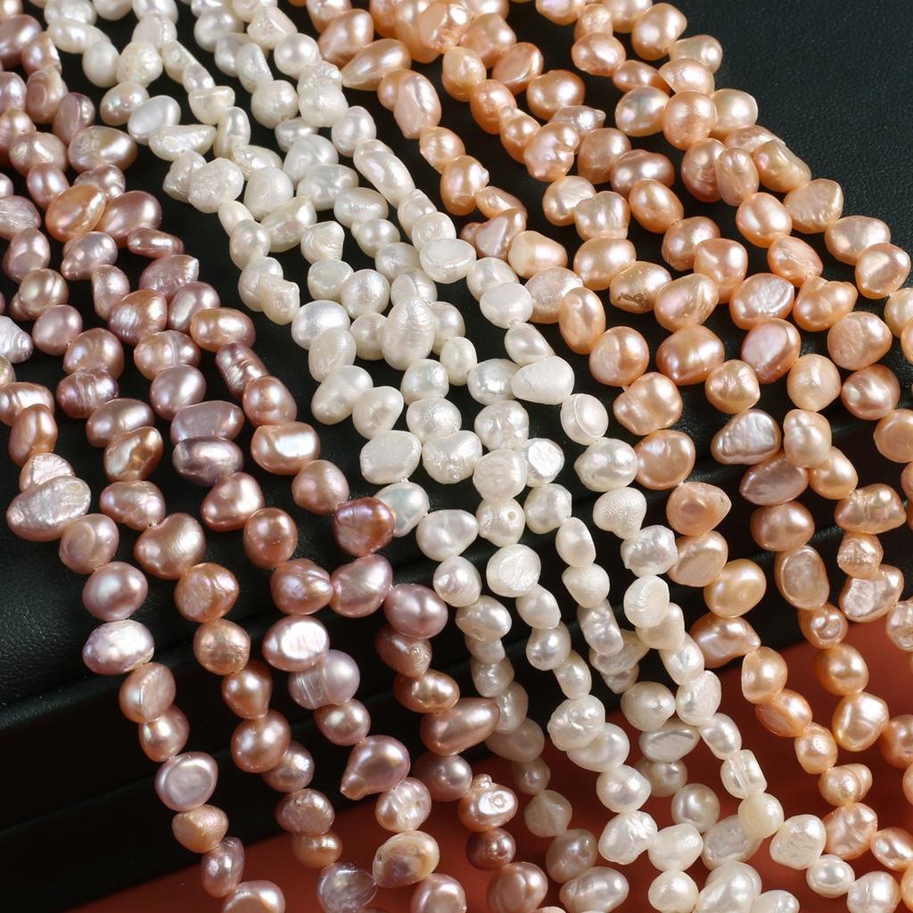 1String, Boho Natural Freshwater Pearls, 5-6mm, Nugget Pearl Beads for Jewelry Making DIY, Cheapest Items Available 36cm