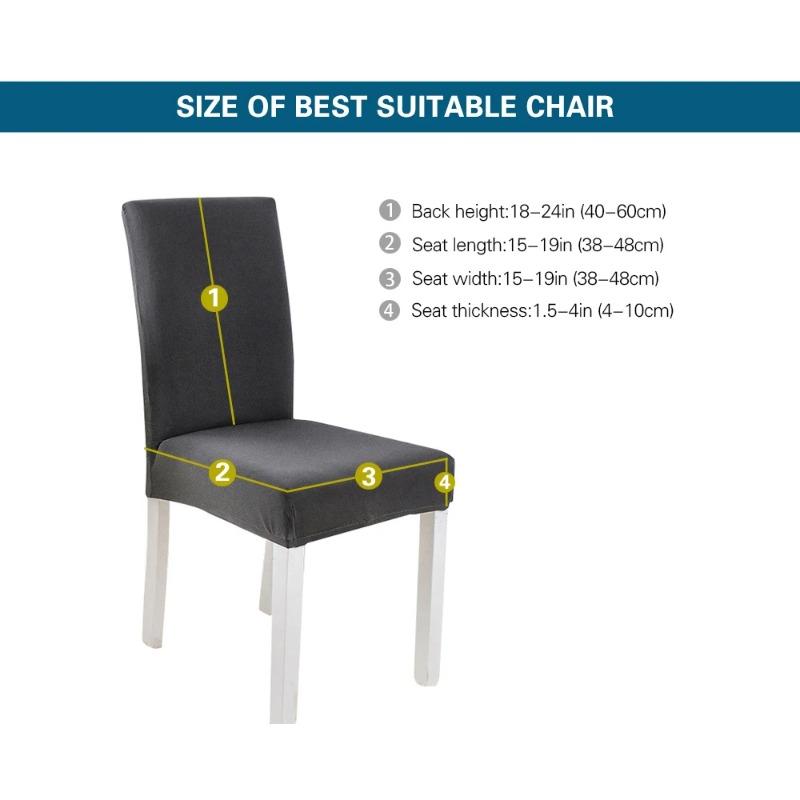 Geometry Chair Cover Dining Elastic Chair Covers Spandex Stretch Elastic Office Chair Case Housse De Chaise
