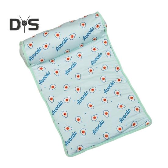 

Летний прохладный коврик для собак, охлаждающая кровать, мягкая, дышащая, с рисунком фруктов, износостойкая, моющаяся, спальная кровать для собак и кошек S зелёный