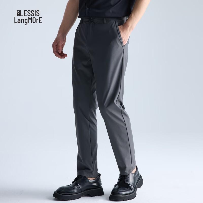 

Lilang Men s Nylon-Spandex Blend Cropped Casual Pants 35 (180/88A)