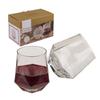 2 Whiskey Glasses In the Shape of a Diamond 350ml Alcohol Glass