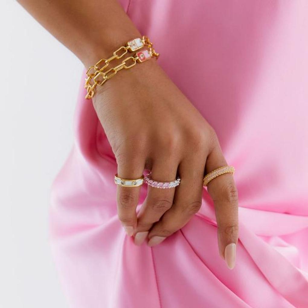 

[POPTS] Pink Modernity Stone Bracelet OTB122512EYP Basic (photo color)