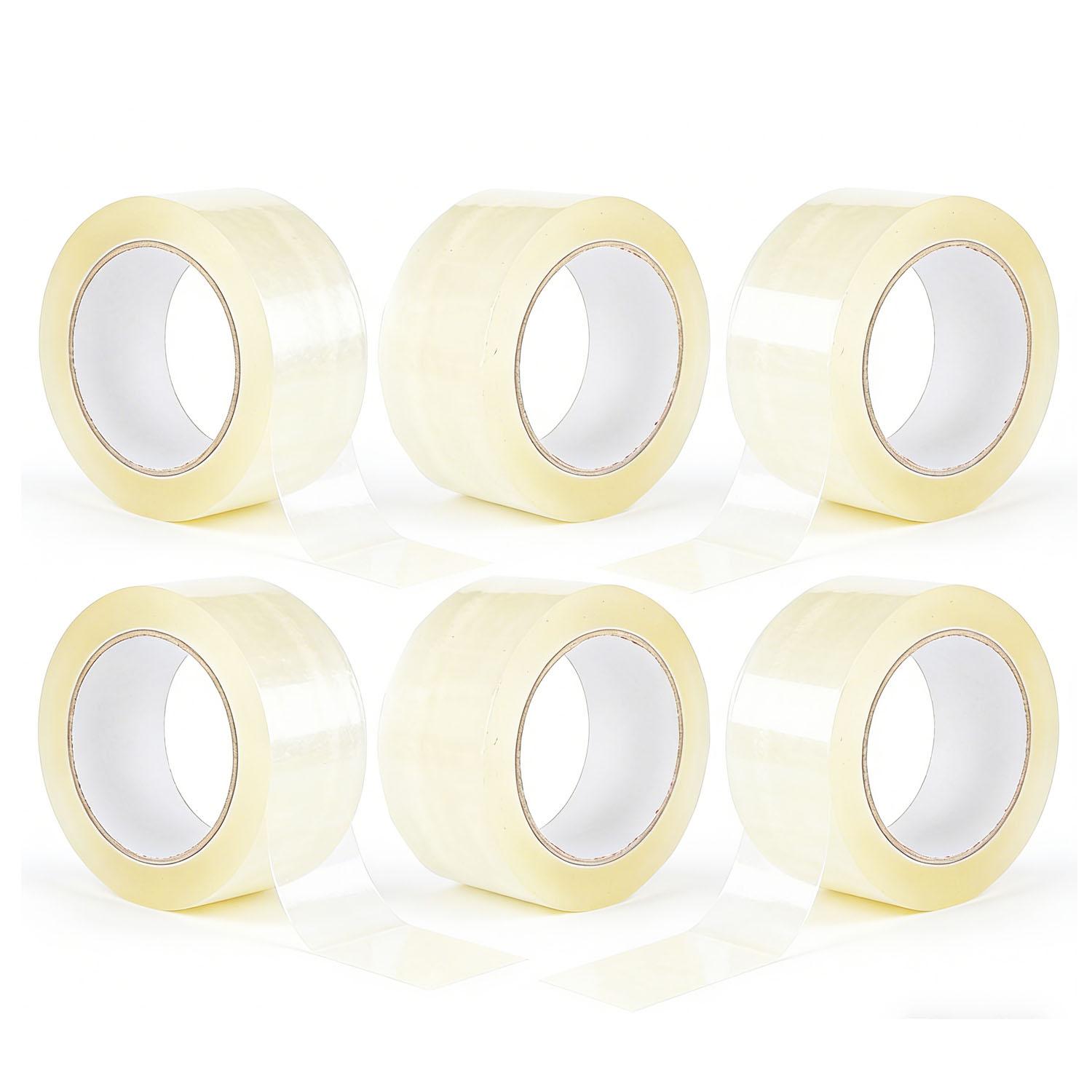 6Pcs Low-Noise Silent Transparent Packing Tape, E-Commerce Express Delivery Silent Sealing Tape Adhesive tape Silent Tape (as the picture,48mm&100M)