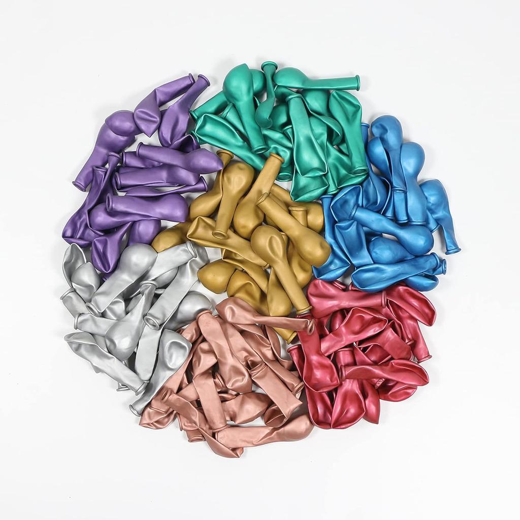 5inch 100/105pcs Multicolored Balloon Set,Suitable for Weddings,Birthdays,Themed Parties,Bridal Shower Parties,Family Gatherings