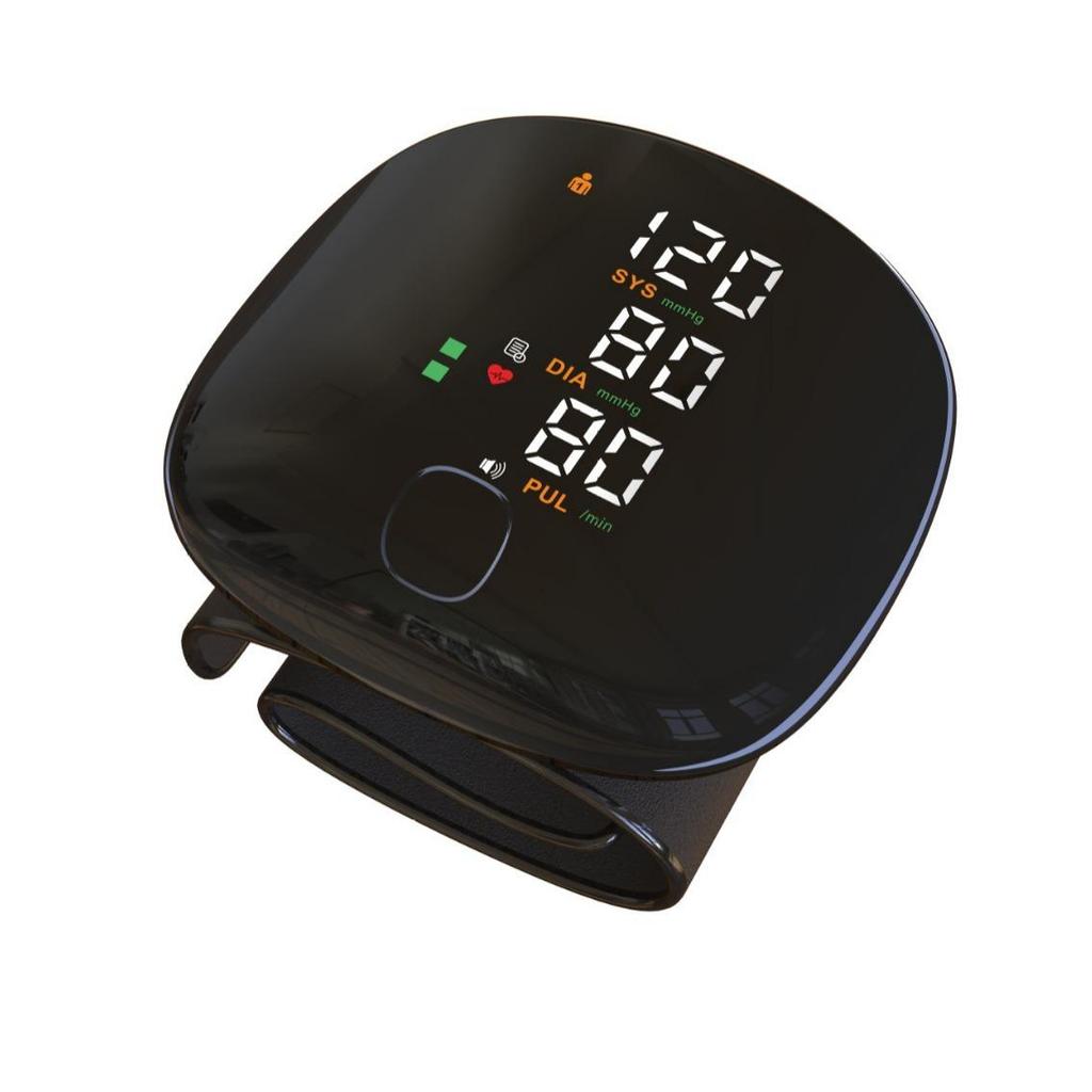 Wrist Blood Pressure Monitor for Home Use - Elderly Friendly, Rechargeable, Voice-Activated