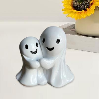 Geister umarmen Figur Tischplatte Geisterdekoration Halloween-Dekor Geisterstatue für Zuhause Kaminsims Büro Schreibtisch Regaldekor