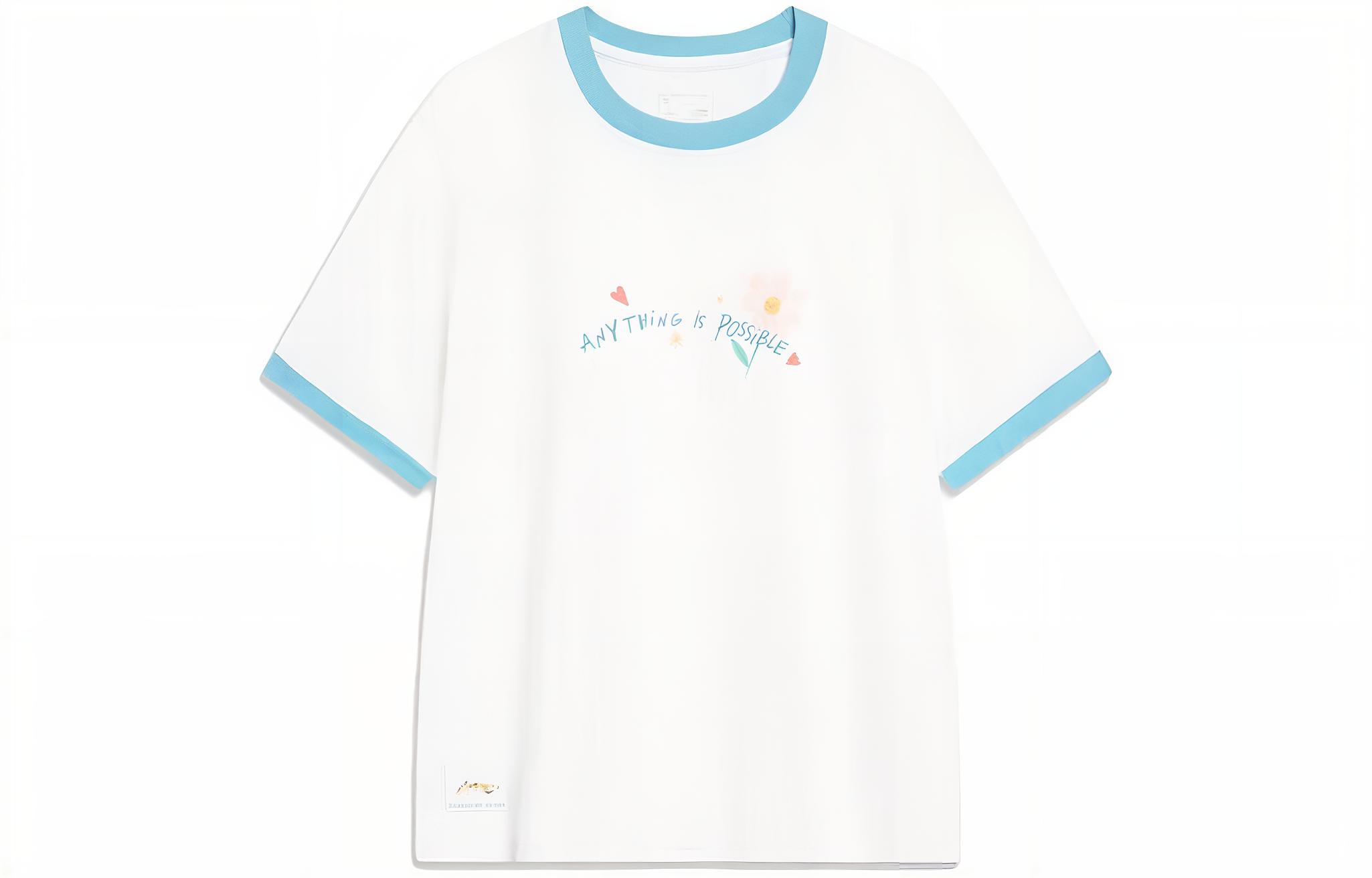 Li Ning Sports Trendy Collection T Shirt Women s Ivory AHST488-1 S