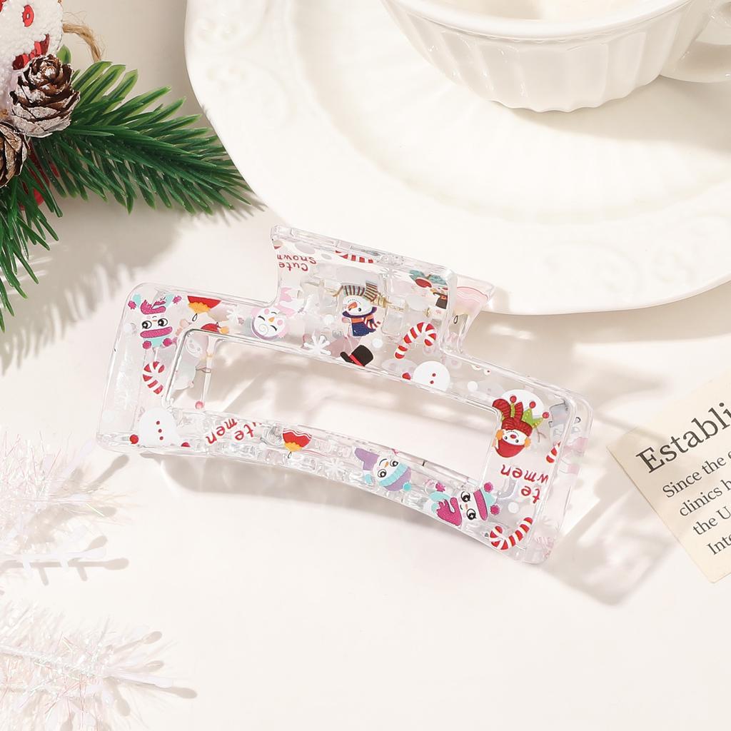 Weihnachts Haarnadel Dame Niedlich Süßer Druck Haarnadel Greifklemme Haarklammer Haaraccessoires