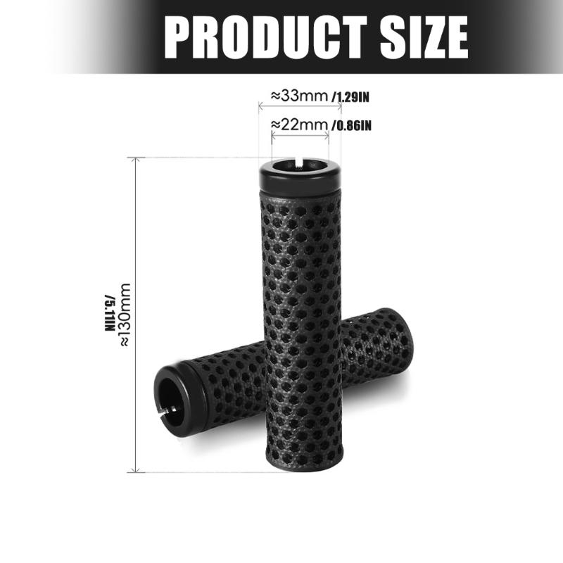 1 Pair Shock Absorbing Mountain Bikes Handlebars End Grip Bicycles Handle Cover Handlebars Grip Hollow Bicycles Grip
