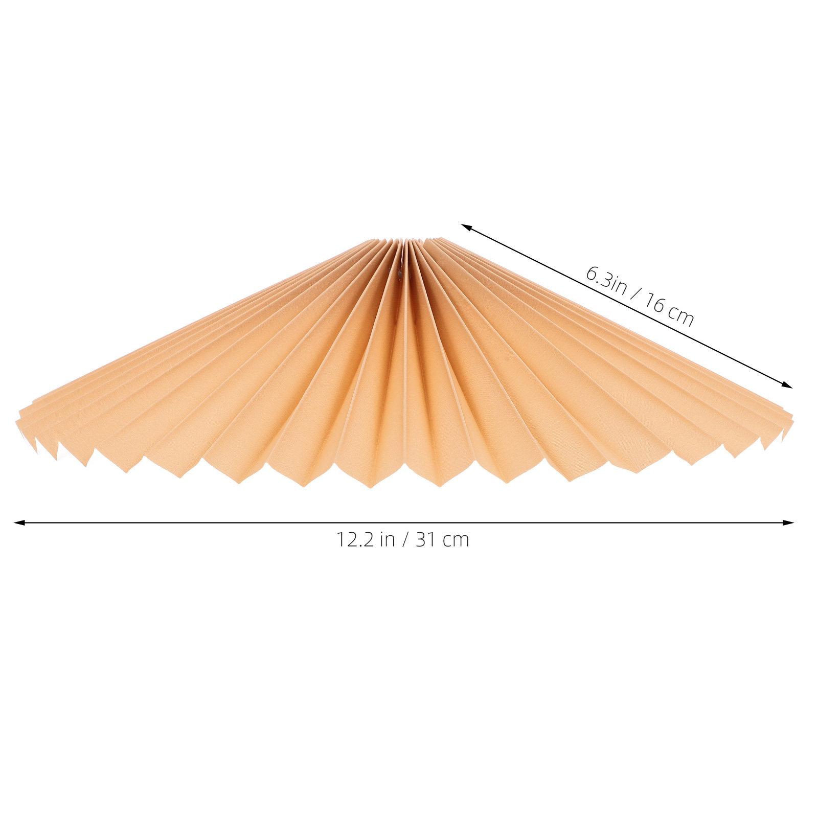 

Pleated Iron Frame Fabric Lamp Shade Small Size Table Lampshade for Desk Bedside Decorative Modern Replacement Lampshade хакі