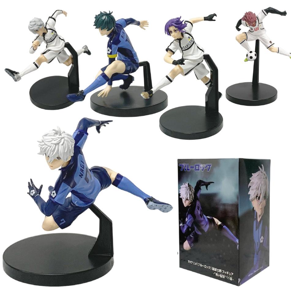 17cm Blue Lock Anime Figur Blaue Fußballuniform Nagi Seishirou Actionfigur Itoshi Rin Figur PVC Sammlermodell Puppe Spielzeug