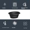 Folding Bowl Space Saving Silicone Icetray Low/High Temperature Resistant Portable Skincare Basin for Skin Tightening