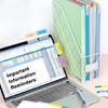 1 Set Index Tabs Colored Page Markers Reading Tabs for Books Binders Notebook and File Folders
