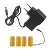 6V LR14 C Dummy Battery C Size Battery Eliminators Cable Replace 4Pcs 1.5V C