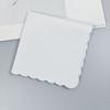 5/10Pieces White Embroidered Edge Cotton Handkerchiefs Soft Absorbent Reusable for Gym Office and Daily Use