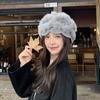 Women Rabbit Fur Knitted Winter Beanie Hat Warm Casual Hat