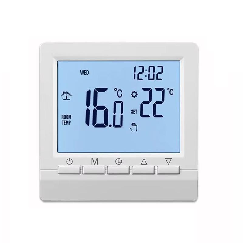 Programmable Temperature Controller Room Thermostat Digital LCD Display Touch Screen Controller Floor Heating Gas Boiler