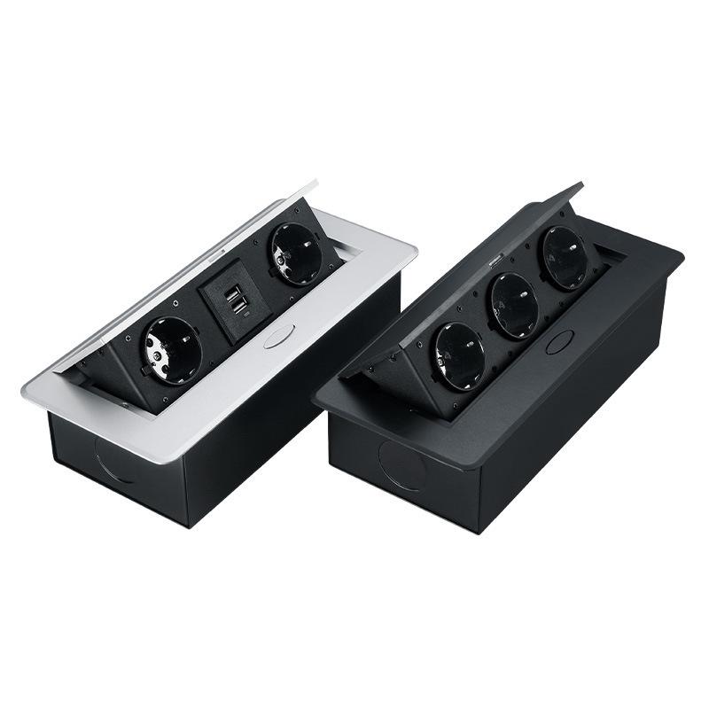 European Standard Pop-up Desktop Power Socket for Office Desks