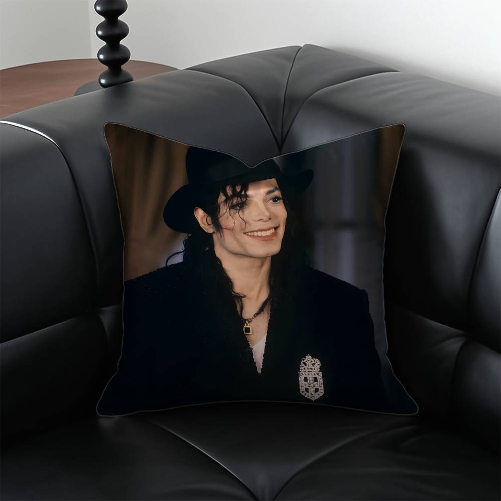 Sänger MMichael JJackson Kissenbezug Hautfreundlicher Und Bequemer Stoff Kissenbezug Unsichtbarer Reißverschluss