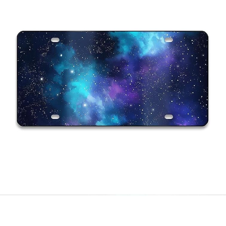 Mountain License Plate Mounta Front License Plate Peak Aluminum Decorative Licenses Plates, Natural Novelty Vanity Tag Black Car Plates, Car Tag With