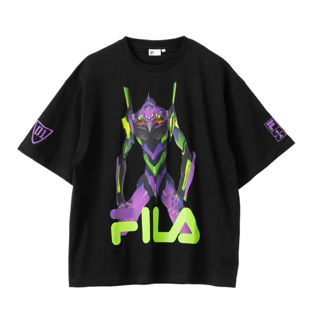 

FILA X Evangelion Графичная футболка с коротким рукавом и круглым вырезом Мужские Топы FI534EM020738 L
