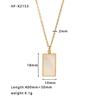 Ins Best Selling  316L Stainless Steel 18K Face Textured Oval Pendant Charms Necklace for Women Waterproof Jewelry