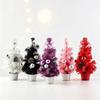 With Balls Bows Christmas Tree 15cm Children DIY Handicraft New New Year Gift Artificial Tree