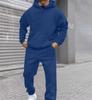 European and American Autumn/winter New Fleece-lined Fashion Men's and Women's Sweatshirt Set, Casual Loose Long-sleeve Hoodie