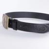 Western Denim Style Personalized Wear Belt Retro Design Neutral Style Men'S And Women'S Embossed Belt