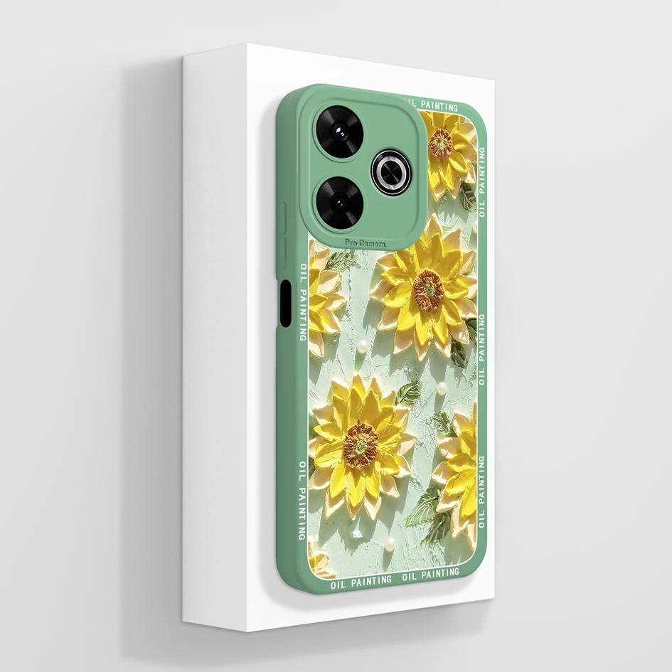 Pentru Redmi 12 13 14 13C 13R 14C 14R 4G 5G Huse Huse Flori cool Estetică Fluture Protecție pentru cameră Silicon lichid moale Potrivit pentru bara de protecție Redmi