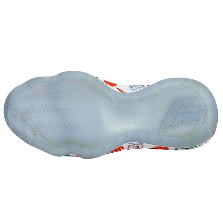 Adidas Dame 6 Camp Men Sneakers White Footwear-White Bird-Blue FX4484