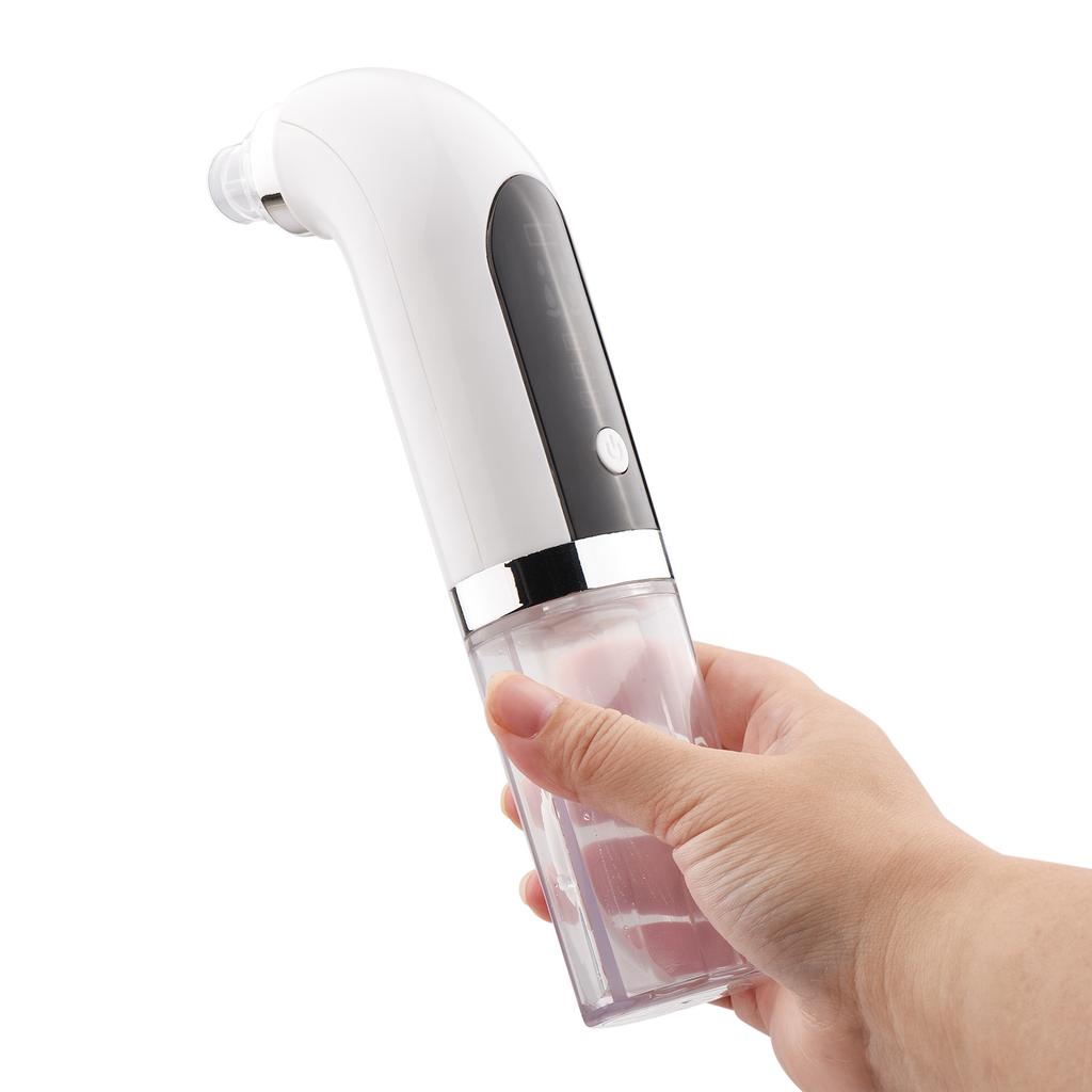 מכשיר יופי נייד סופר מיקרו בועות מנקה פנים חשמלי מחזור מים מסיר ראשים שחורים