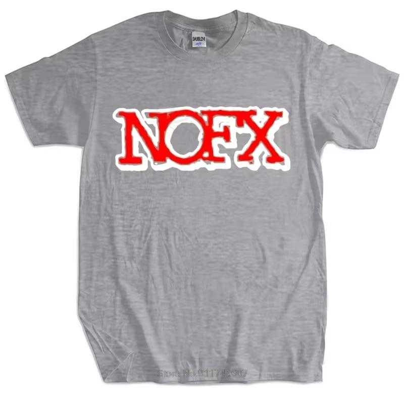 100% Cotton T Shirt NOFX Rock Band Men's T-Shirt Big Size Hip Hop Men Clothing Fashion Tshirt Male Summer Tee-shirt Oversize